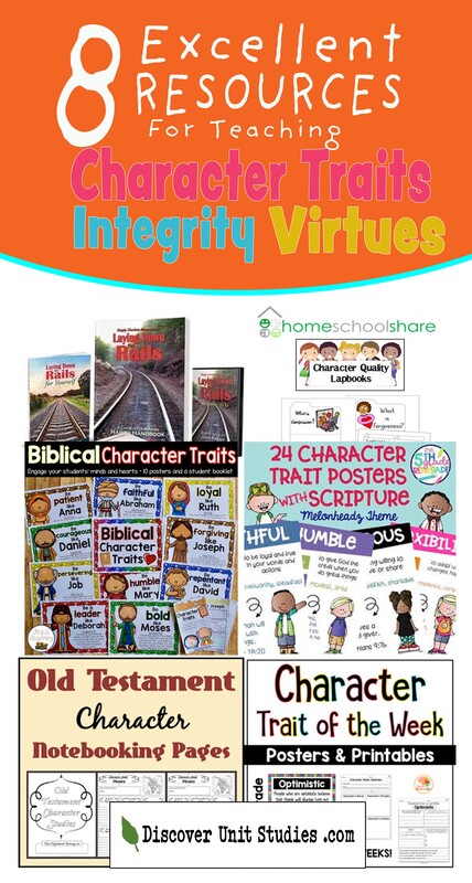 Biblical Character Traits Chart